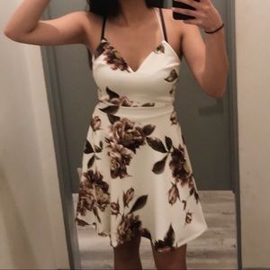 White Floral Dress